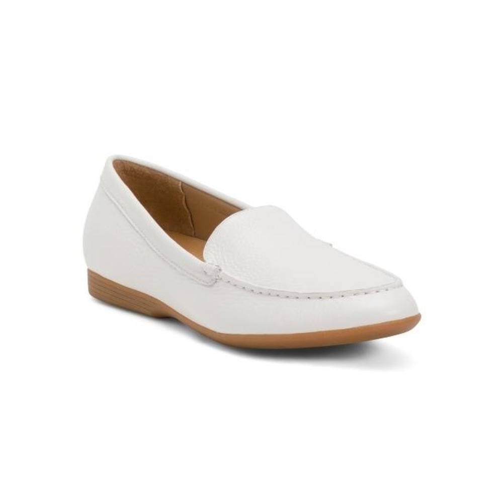 New Dansko Lorri Loafers Flat Shoes for Women, Leather White Size 40 US 9.5-10